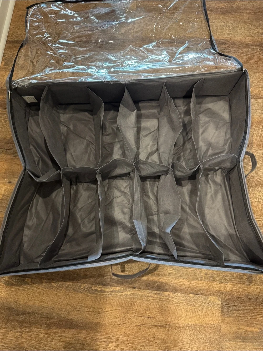 Gray Clear-Top Shoe & Accessory Organizer - Home Storage